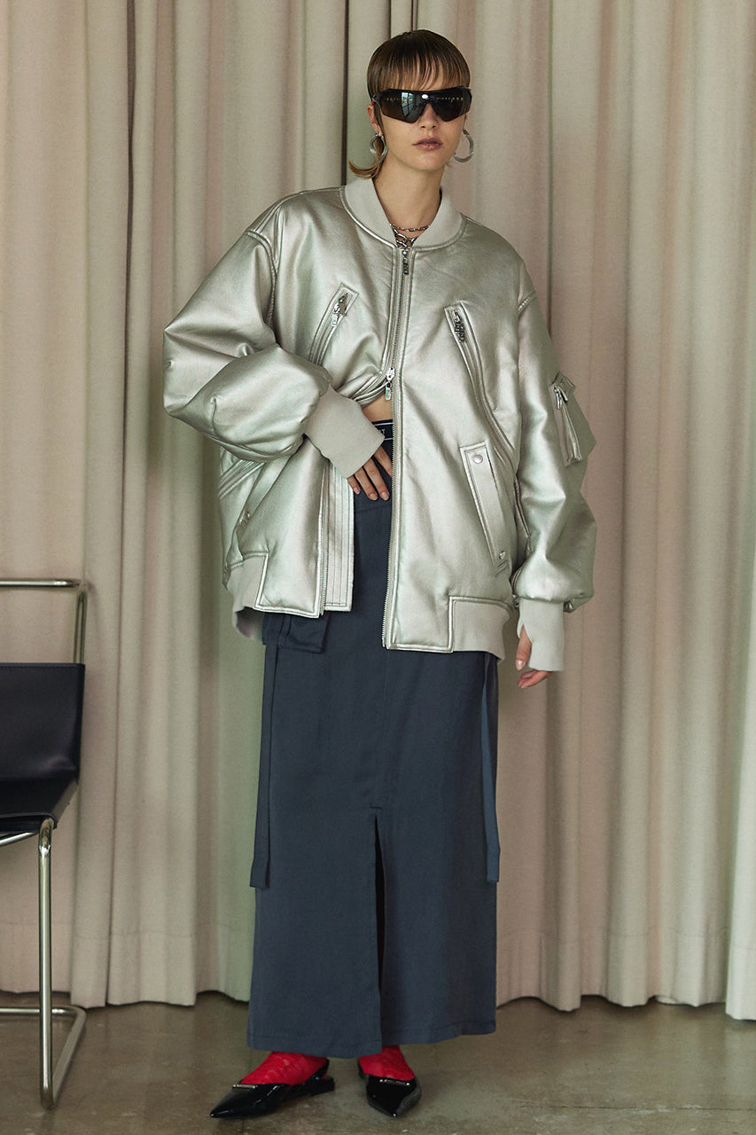 Satin Cargo Skirt - SALE