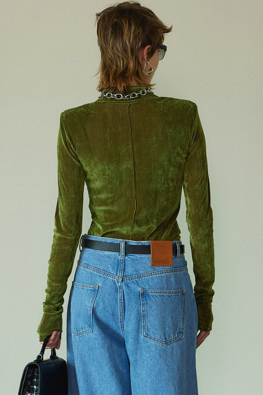Flocky Tulle Turtle Top