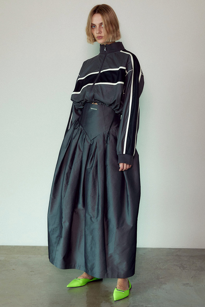Multi Fabric Voluminous Skirt