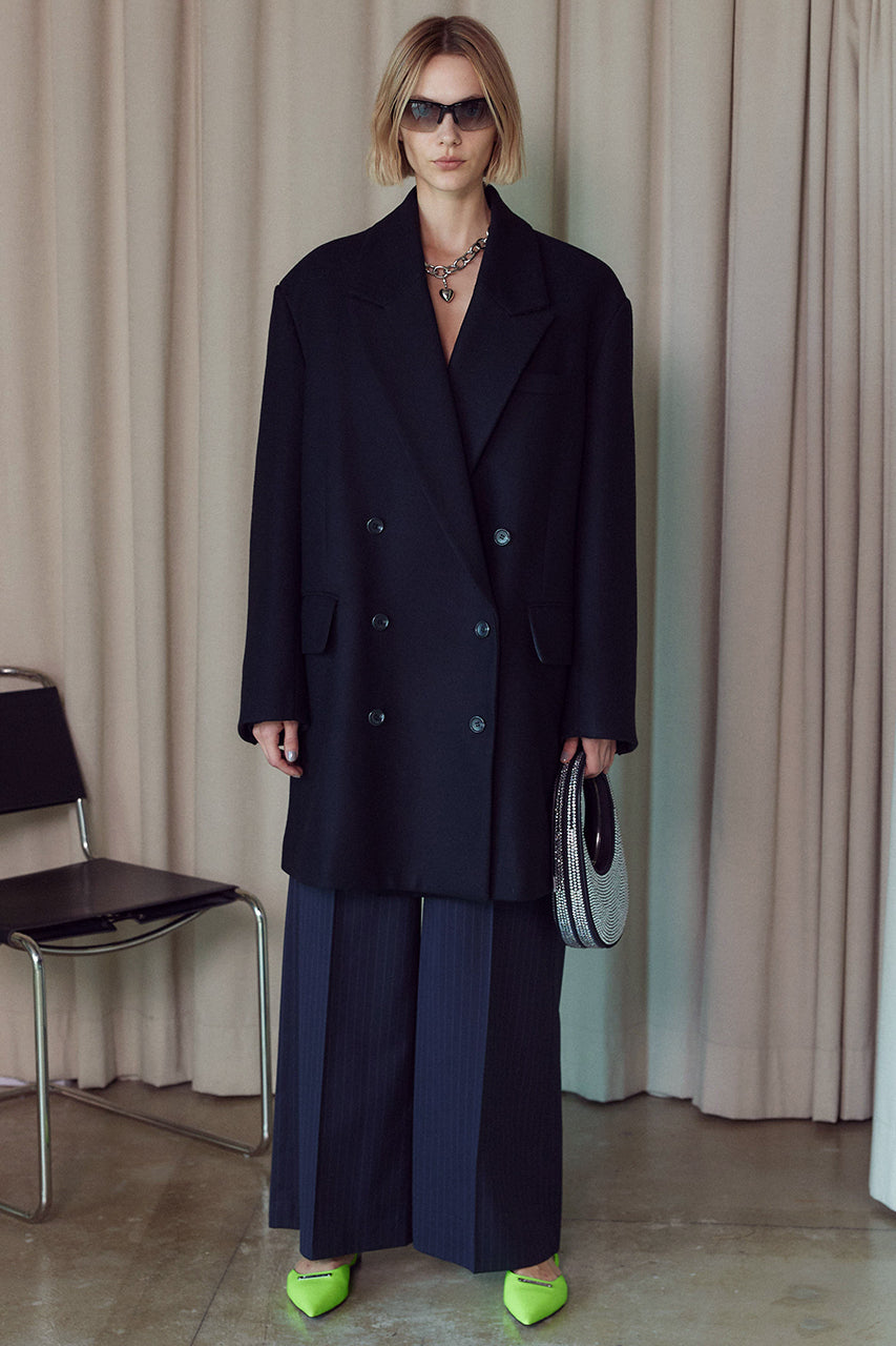 Washable No Collar Jacket Jumpsuit