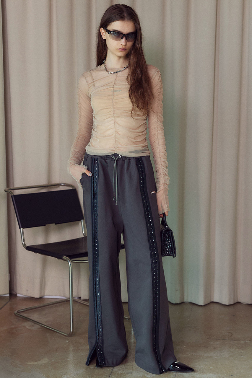 See-through Gather Top