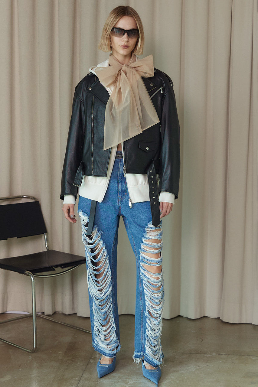 SHEEP Leather Biker Jacket