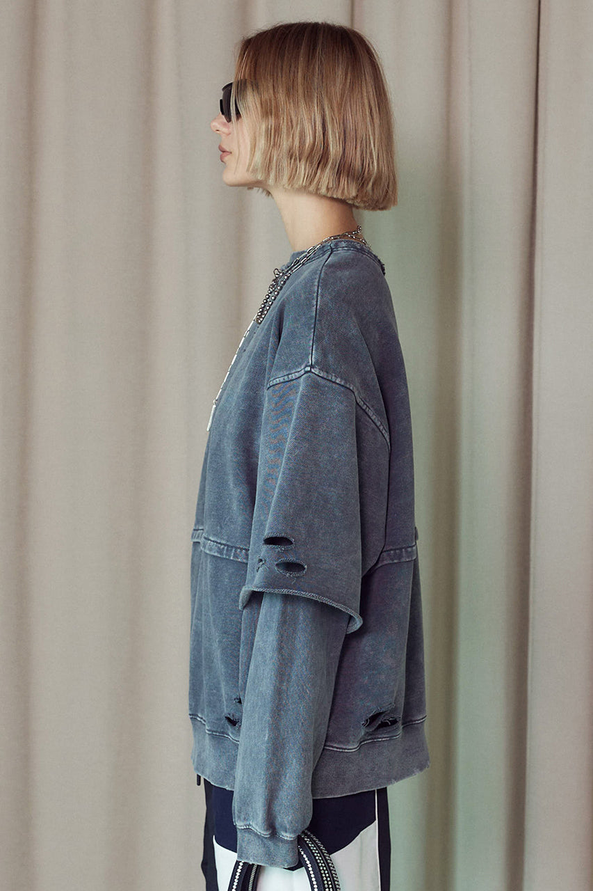 【23AUTUMN先行予約商品】Layered Pigment Sweatshirt