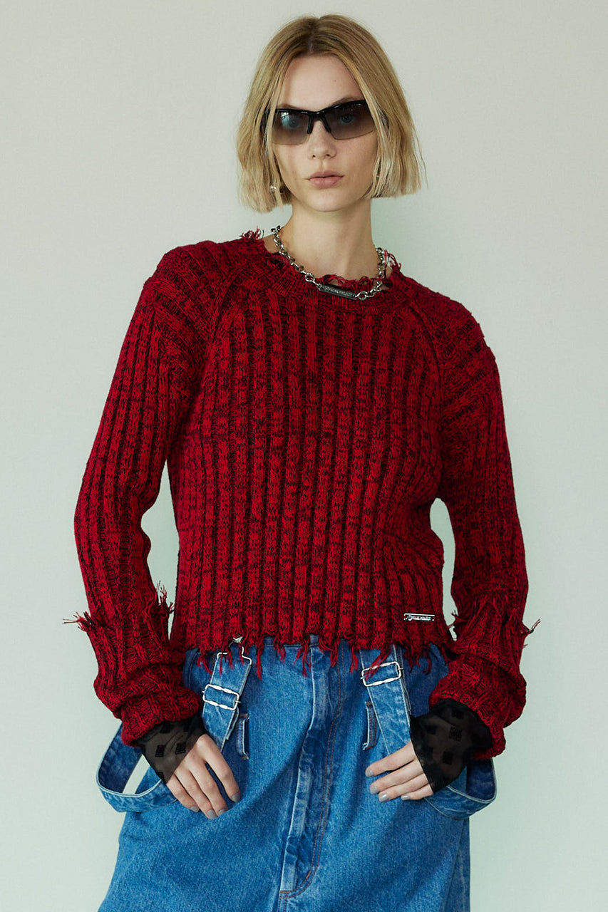 Damaged Knit Pullover