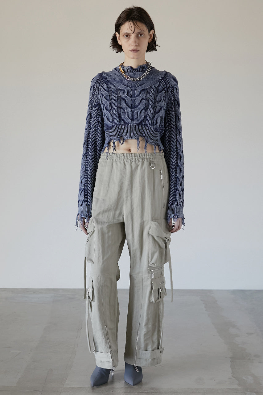 【23AUTUMN先行予約商品】Over-die Chemical Cable Knit