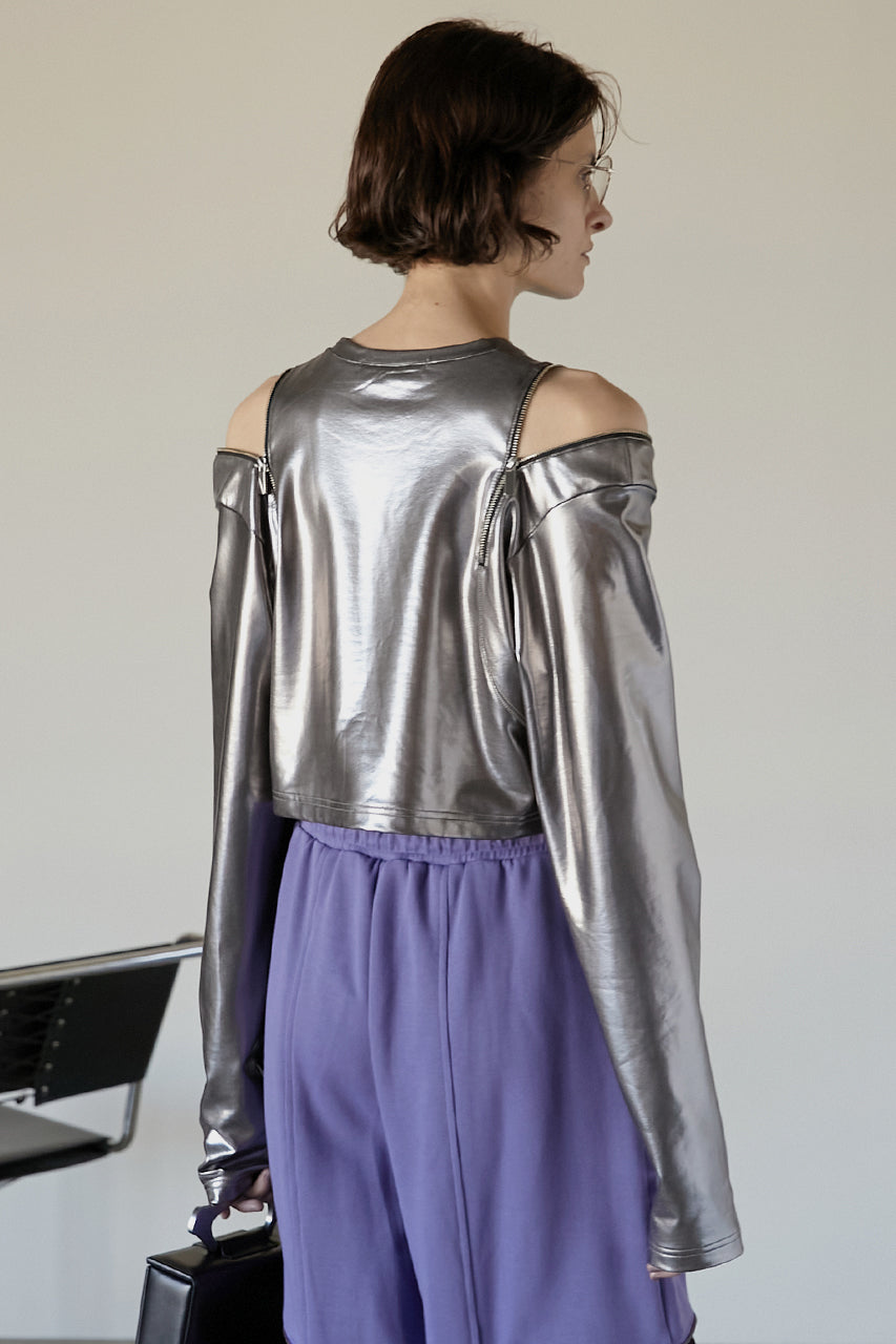 Foil Coated Jersey Short Top