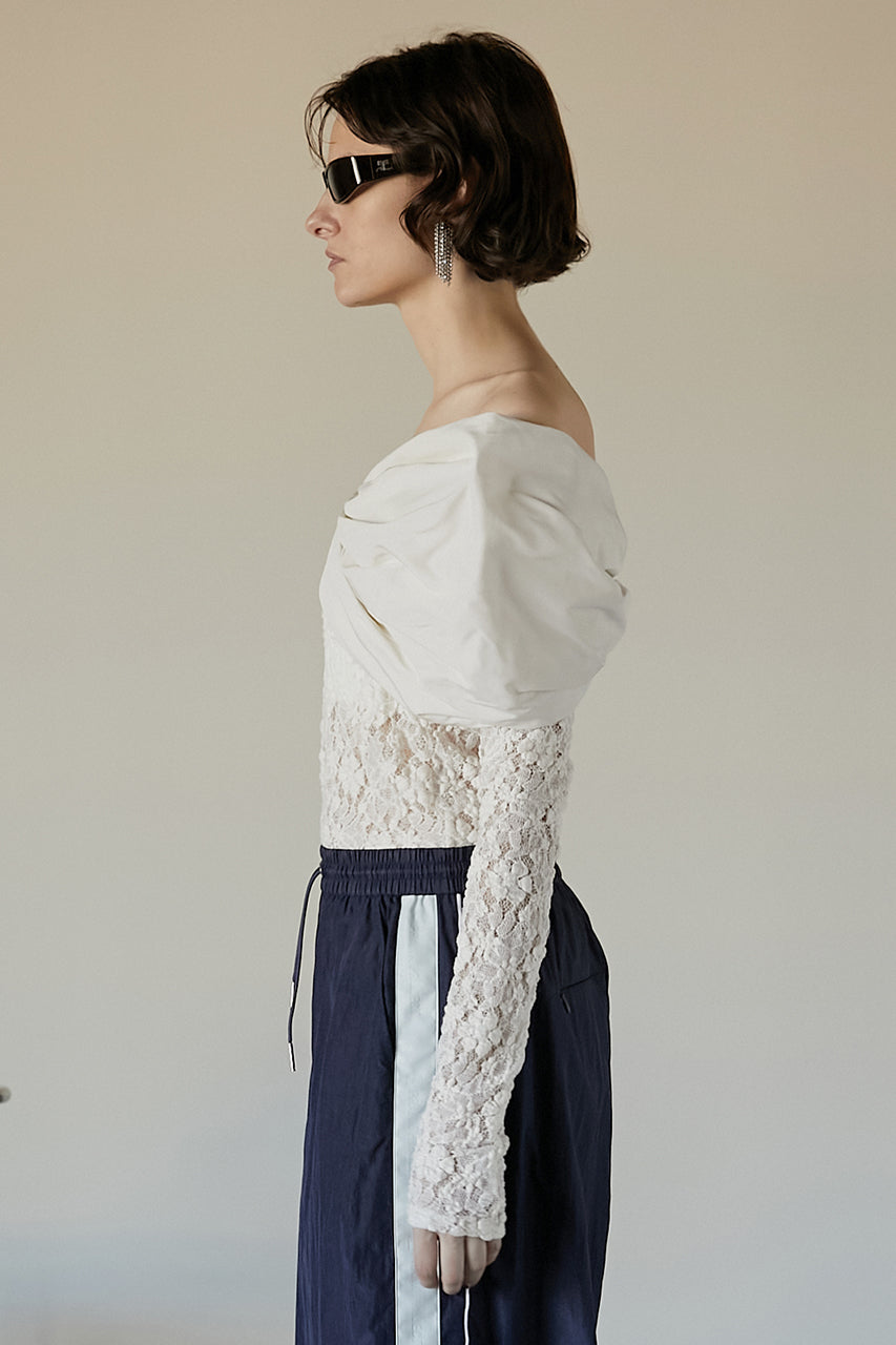 Off Shoulder Ribbon Top