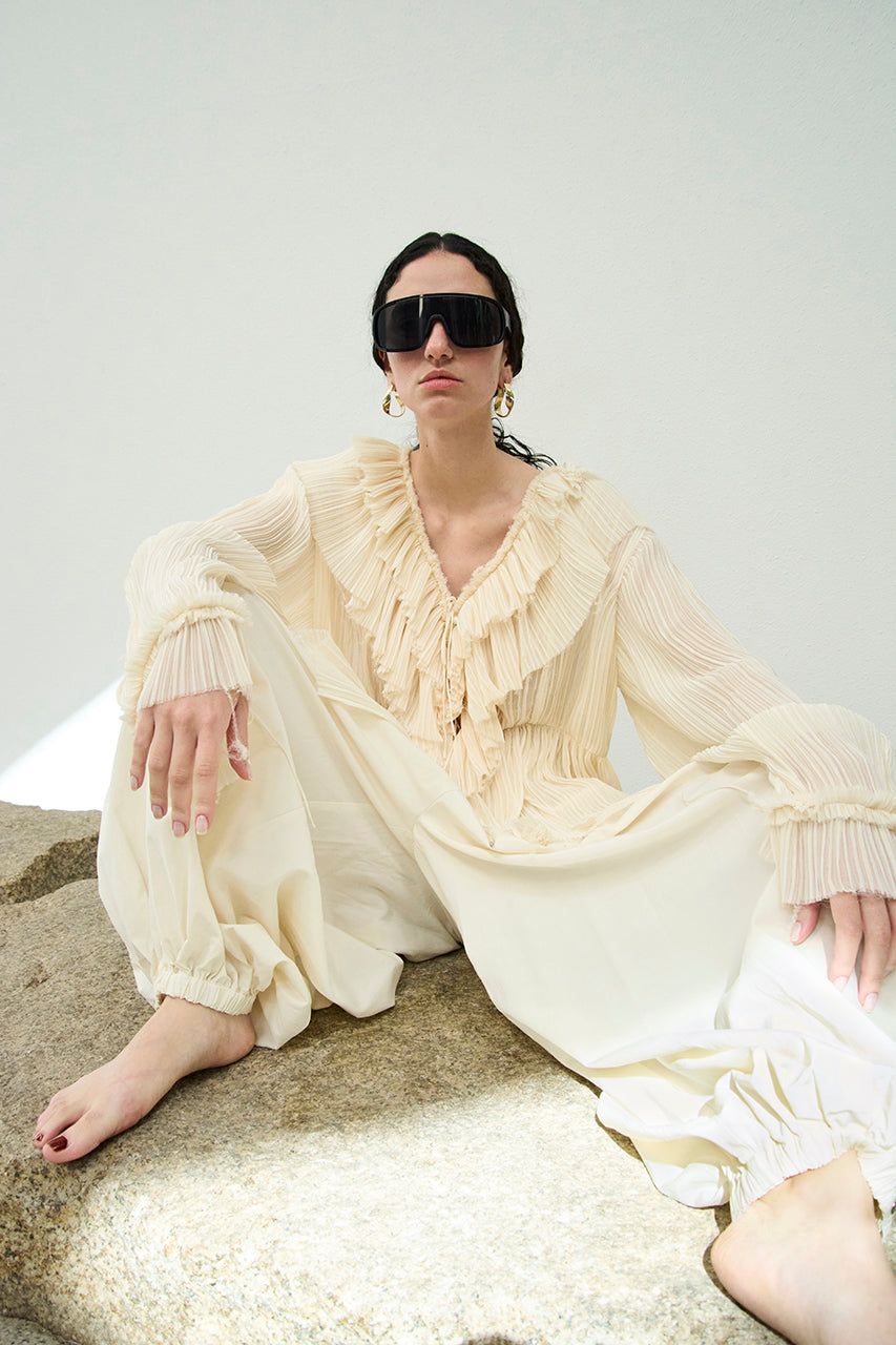 Crepe Chiffon Tunic