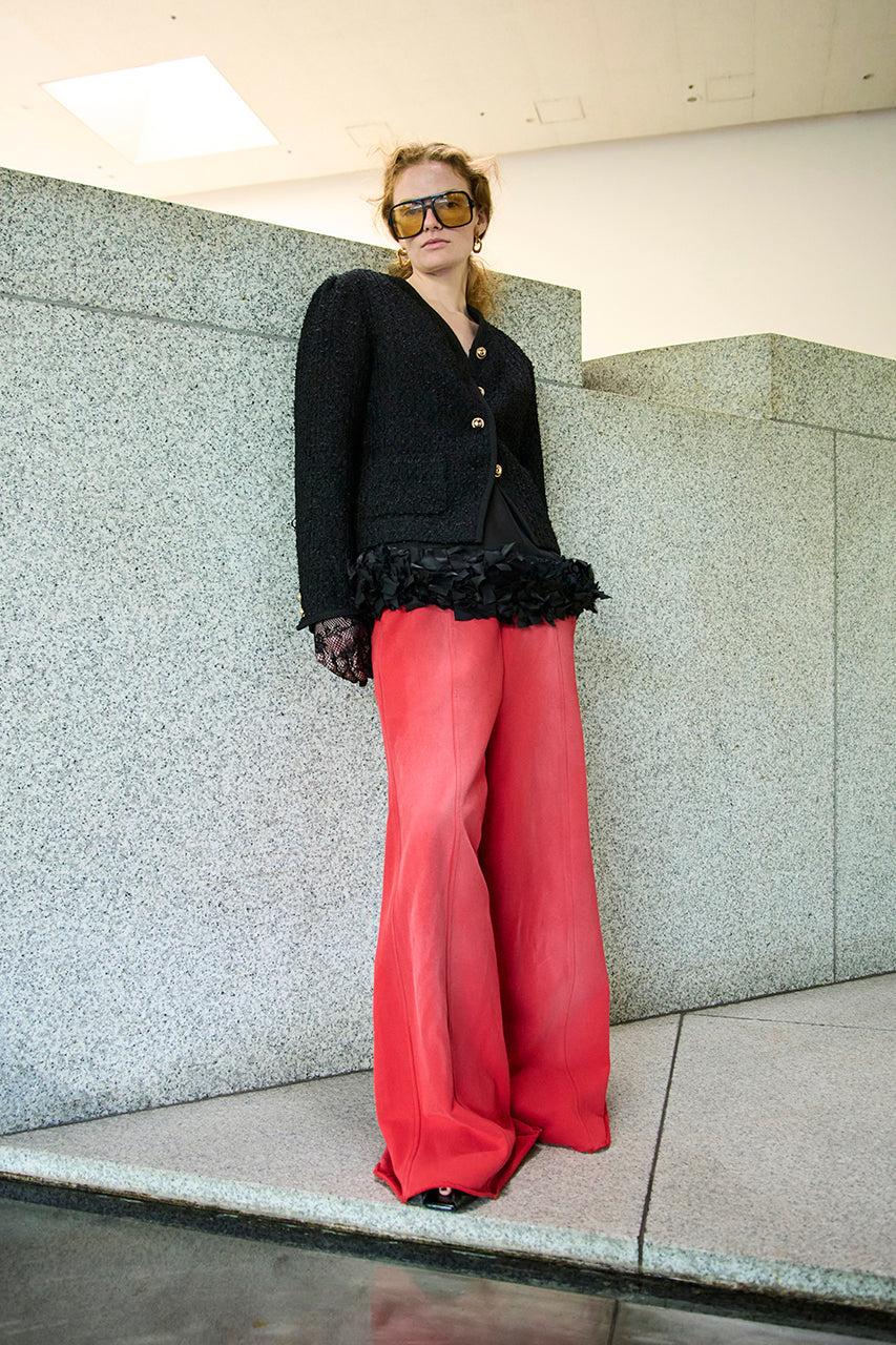 Peach Wide Sweat Pants