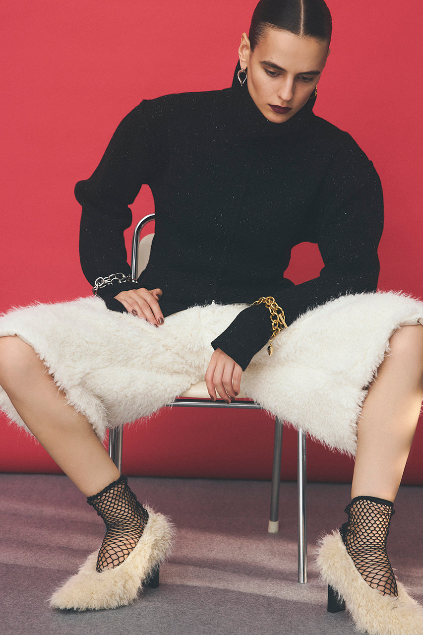 Heavy Turtleneck Knit Tunic