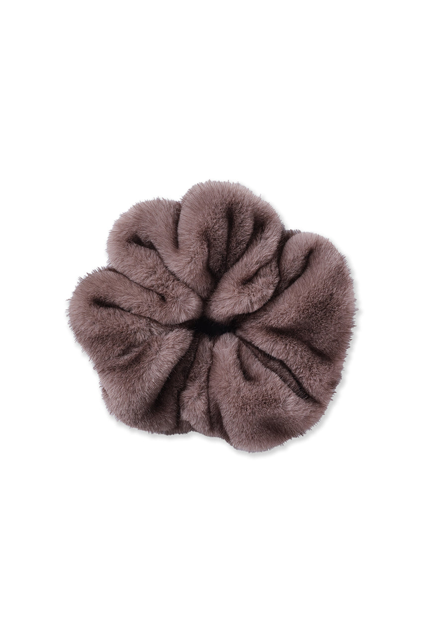 Faux Mink Scrunchie