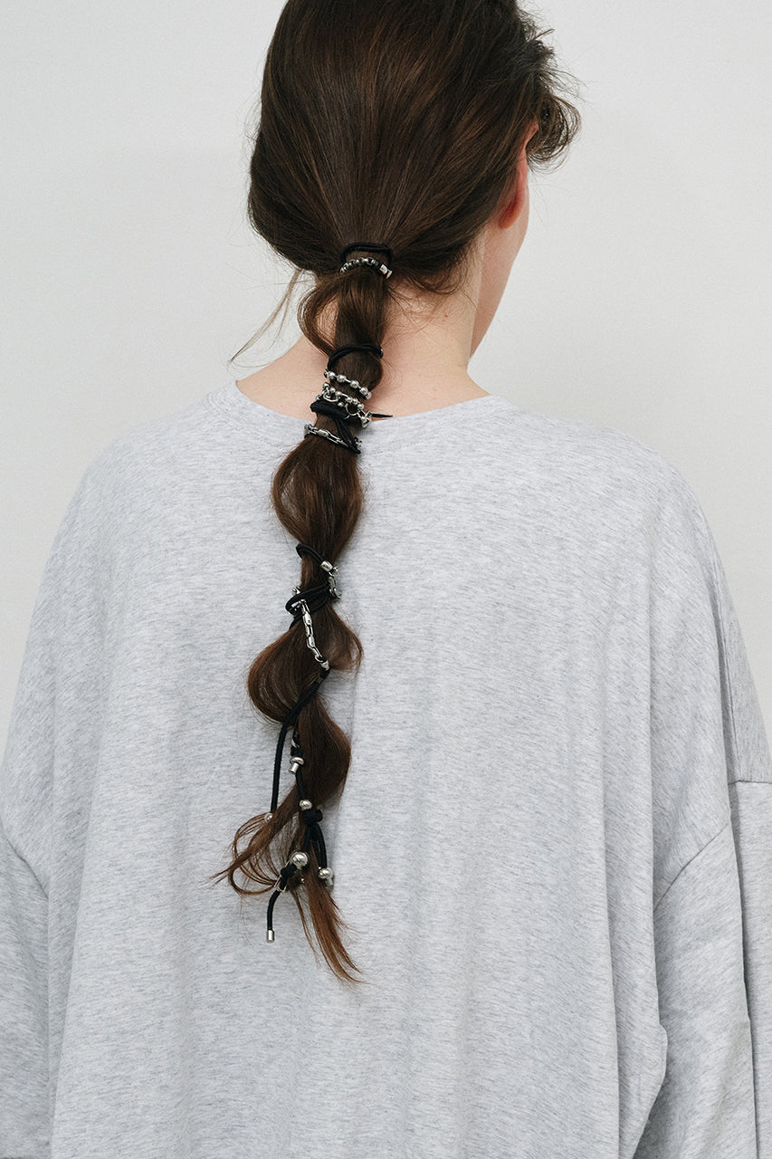 Ball Chain＆Metal Hair Ties-3-Piece Set