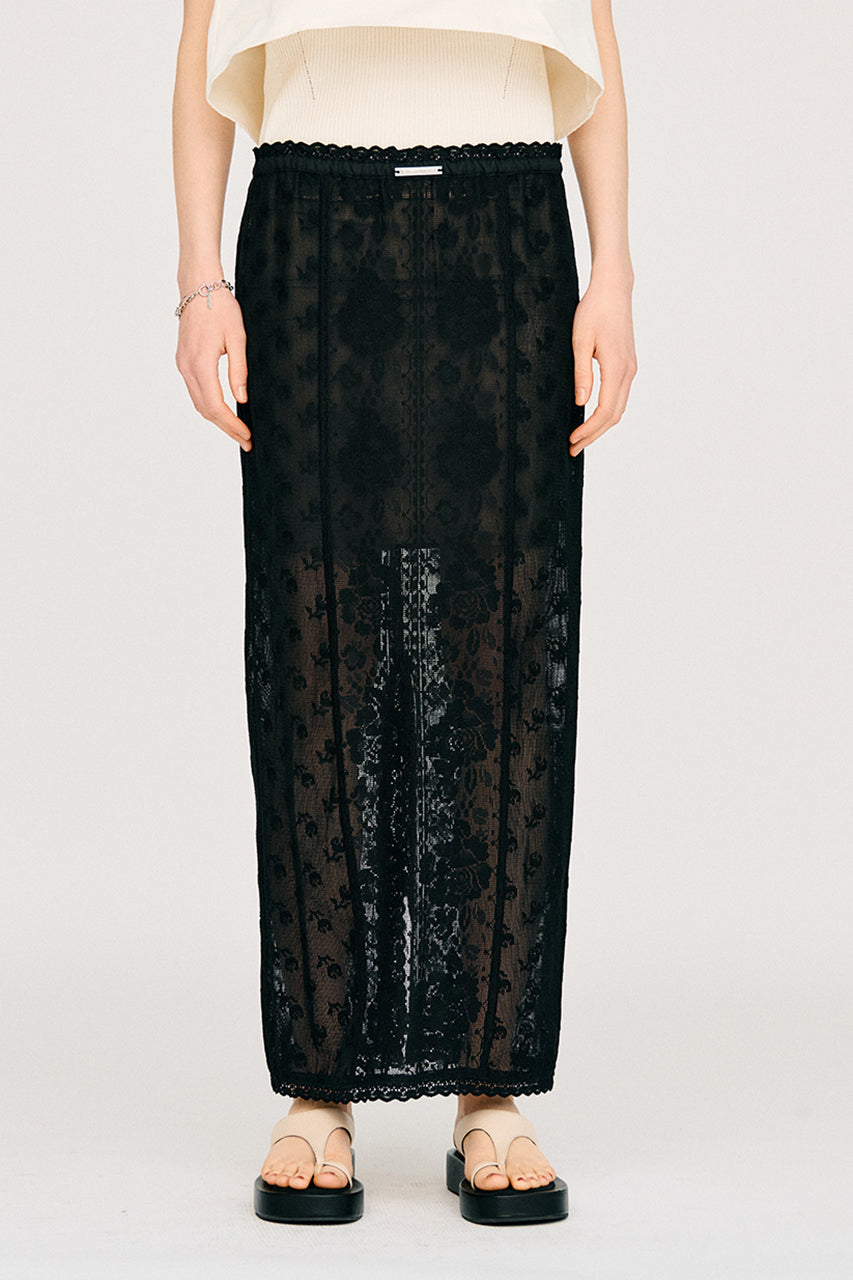 Cross Lace Maxi Skirt - 26SUMMER