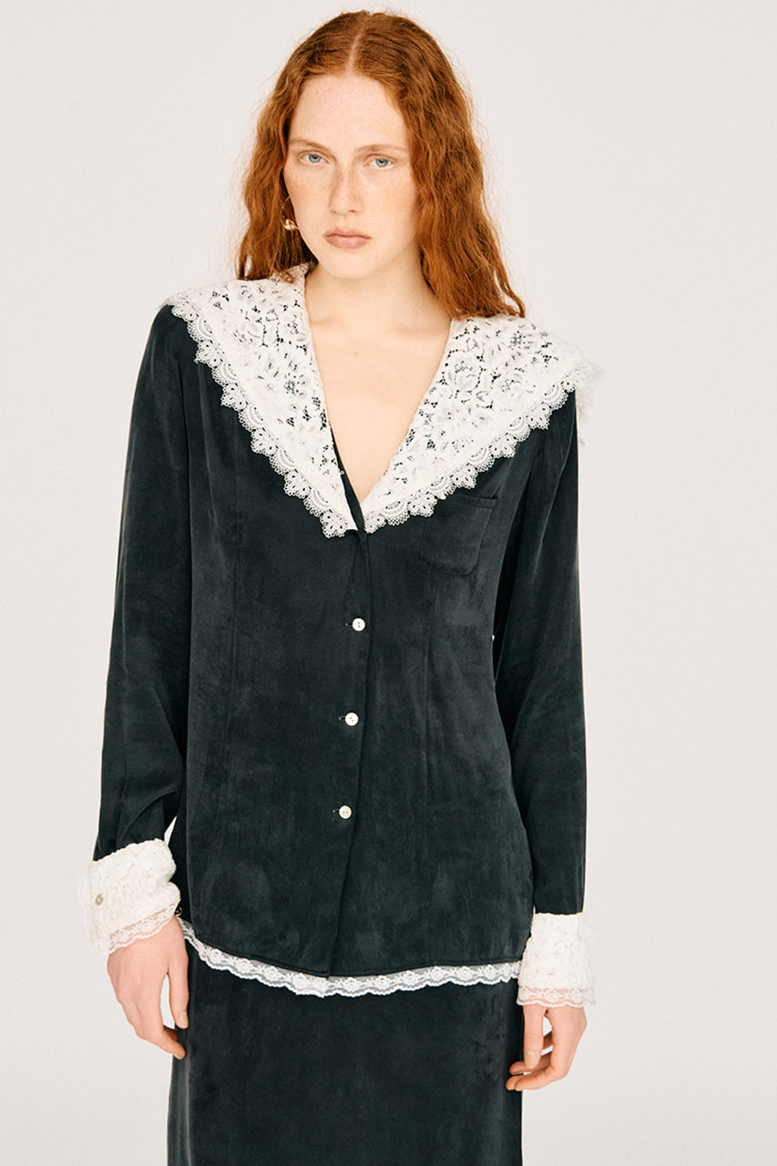 Lace Collar Shirt - PRE ORDER