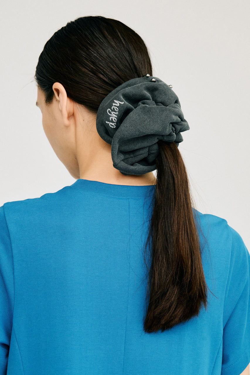 Pierced Sweatshirt Scrunchie