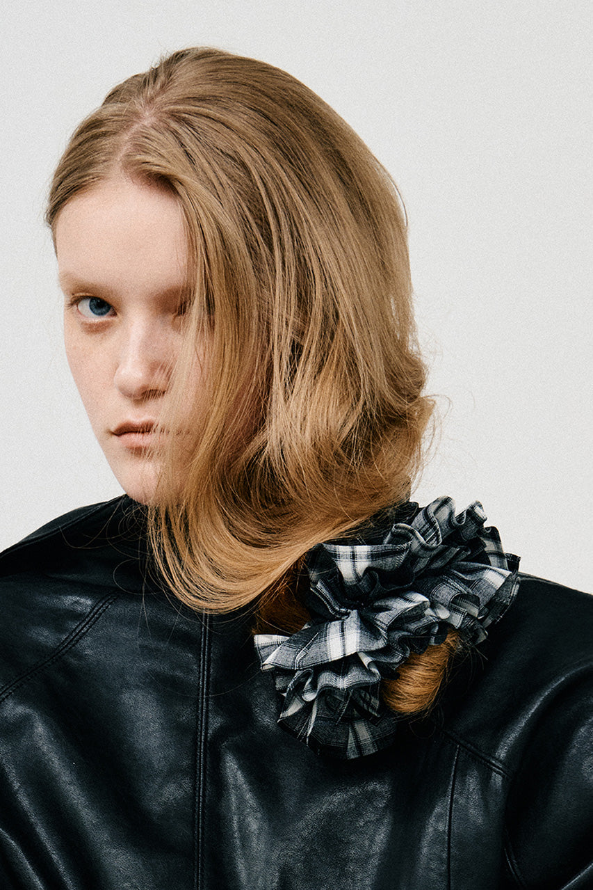 Check Layered Scrunchie