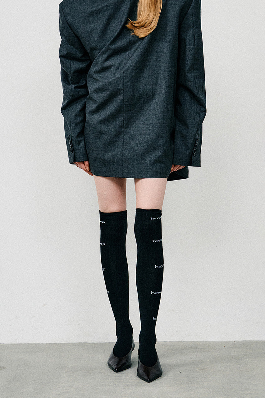 Layered Over Knee Socks