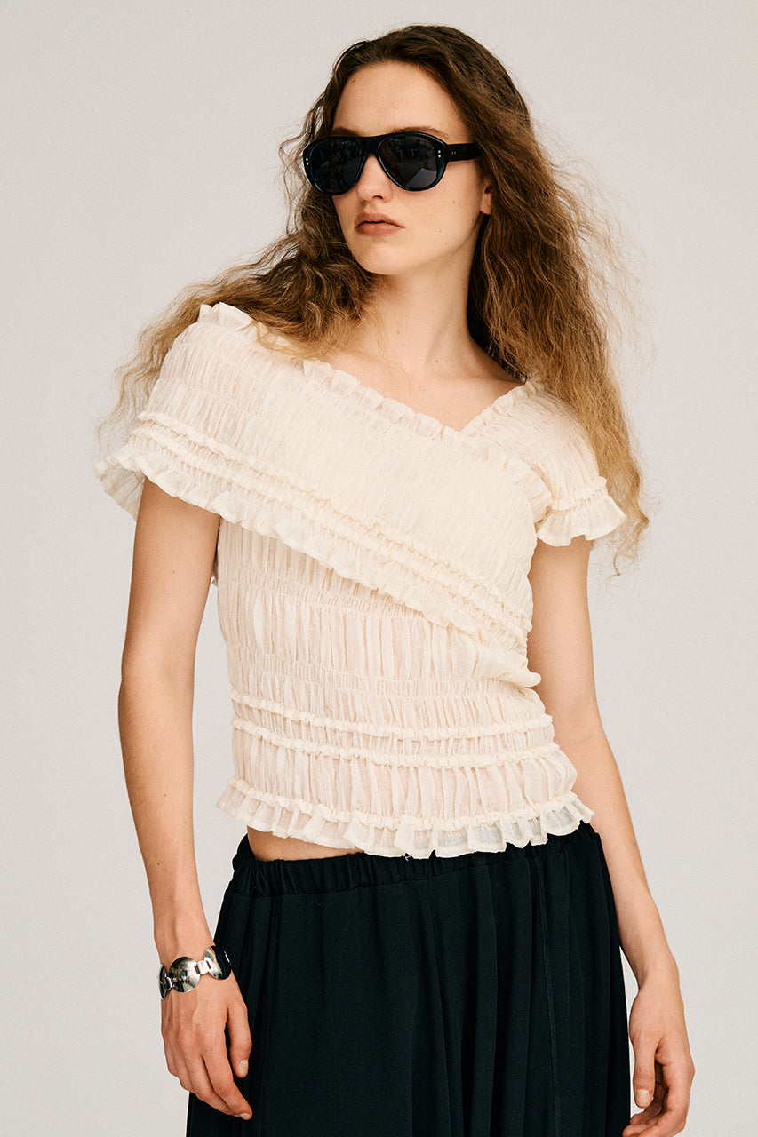 Crepe Shirring Top