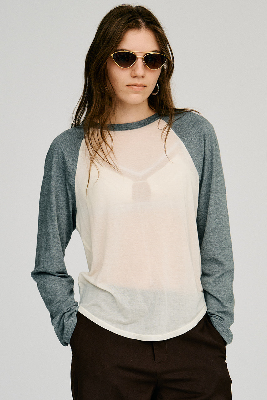 Cashmere Silk Raglan Long Sleeve T-Shirt - 2026AUTUMN