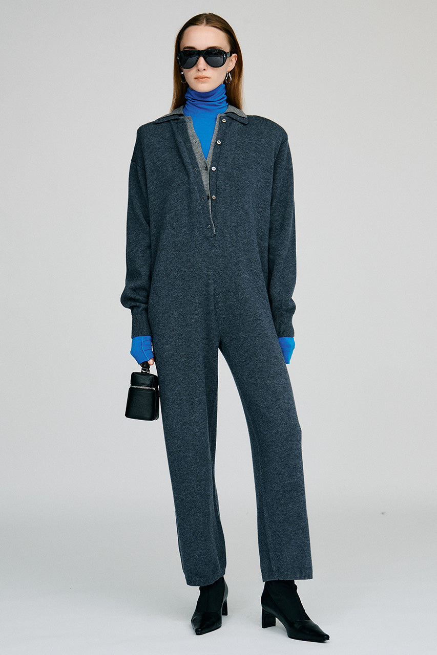 Knit Polo Jumpsuit - 2026AUTUMN