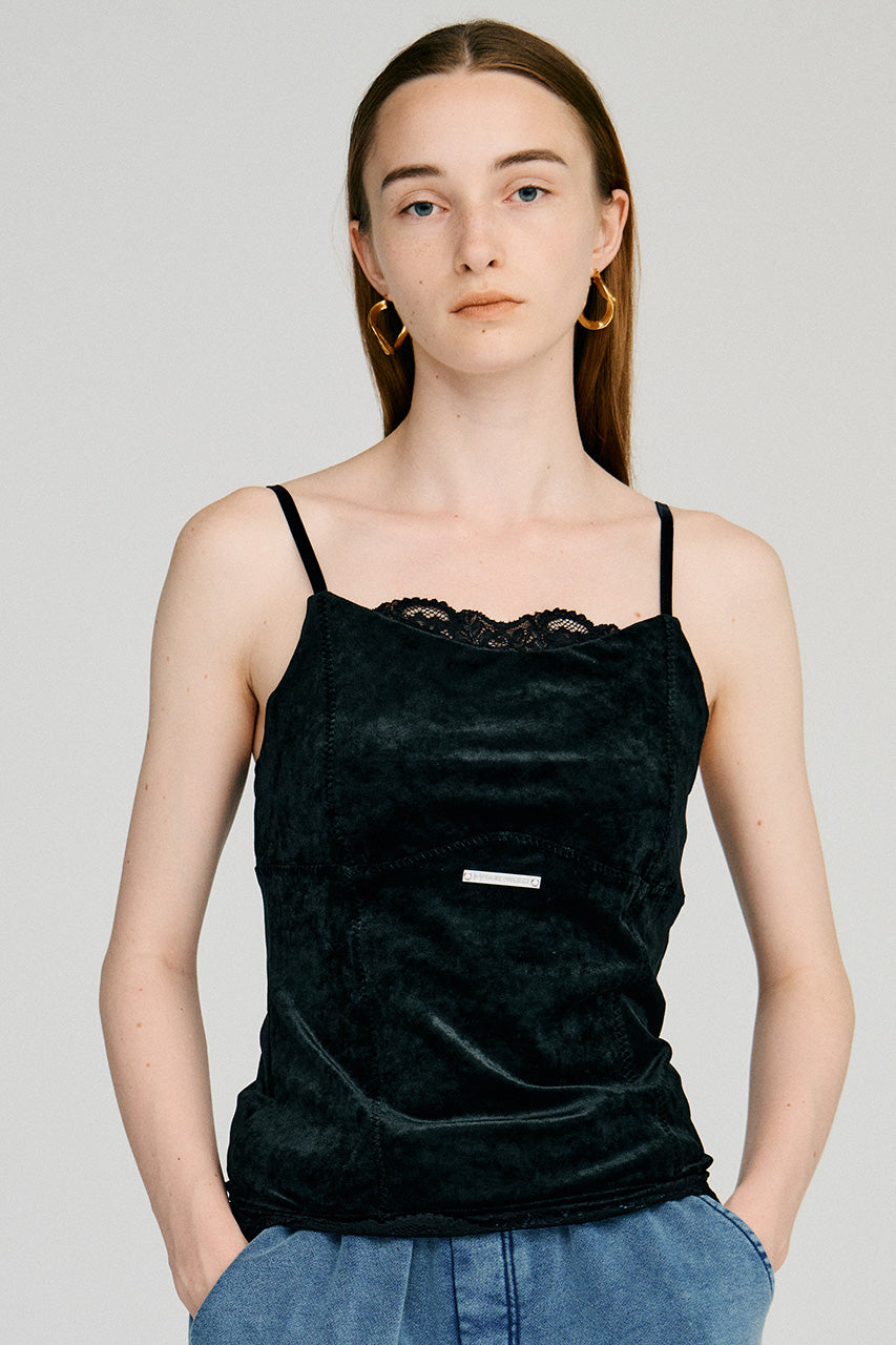 Velour Lace Cup-In Camisole - 2026AUTUMN