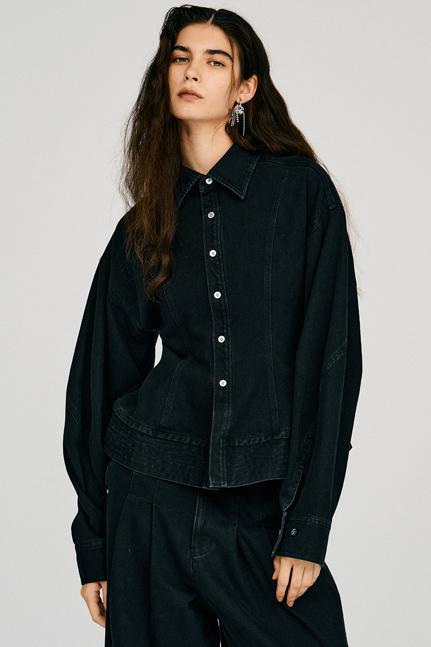 Waist Change Denim Shirt - 2026AUTUMN