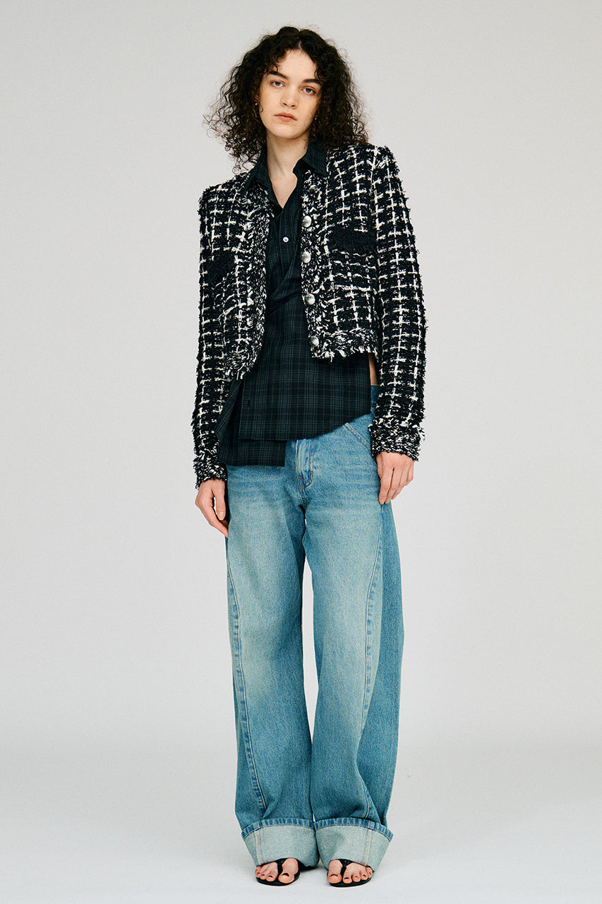Glint Tweed Knit Jacket - 2026AUTUMN