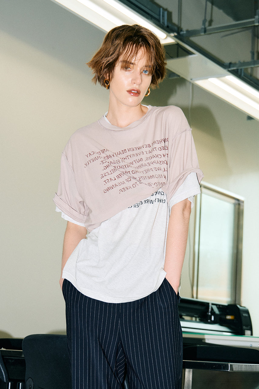 Text Print T-shirt - 26SUMMER 2nd