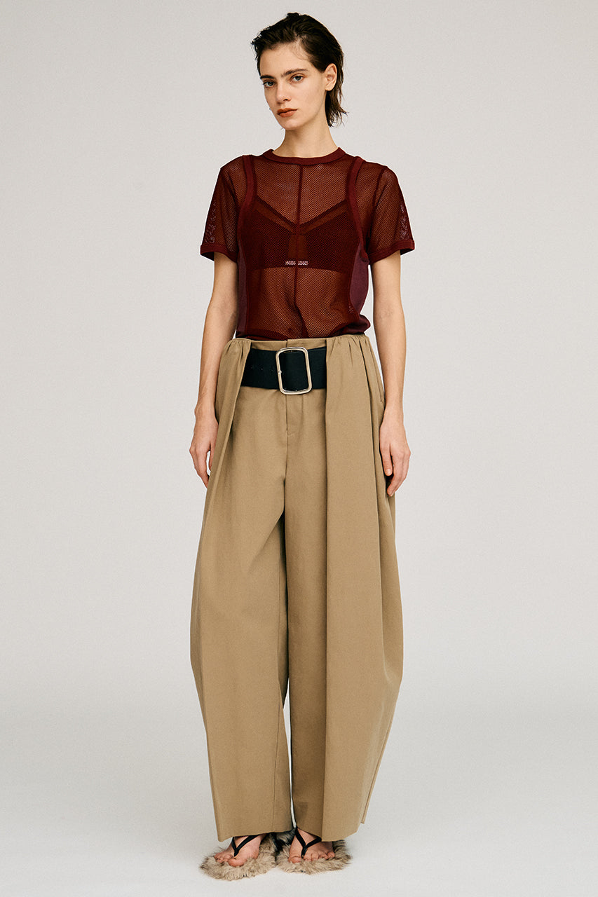 High-Waist Belted Tuck Pants - PRE ORDER