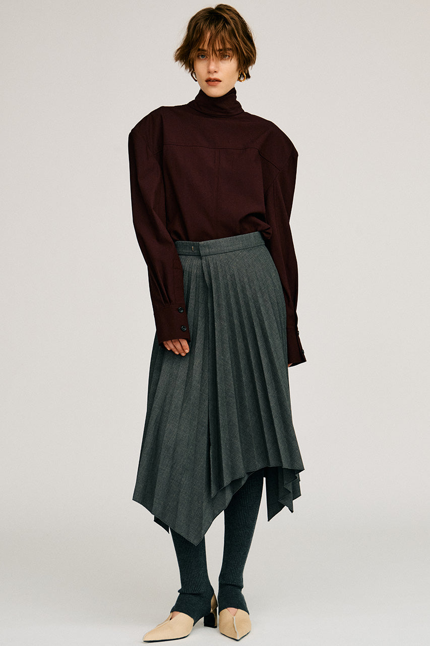 Random Pleated Wrap Skirt - 2026AUTUMN