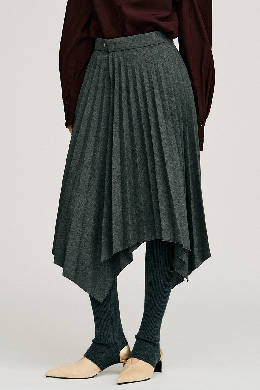 Random Pleated Wrap Skirt - 2026AUTUMN