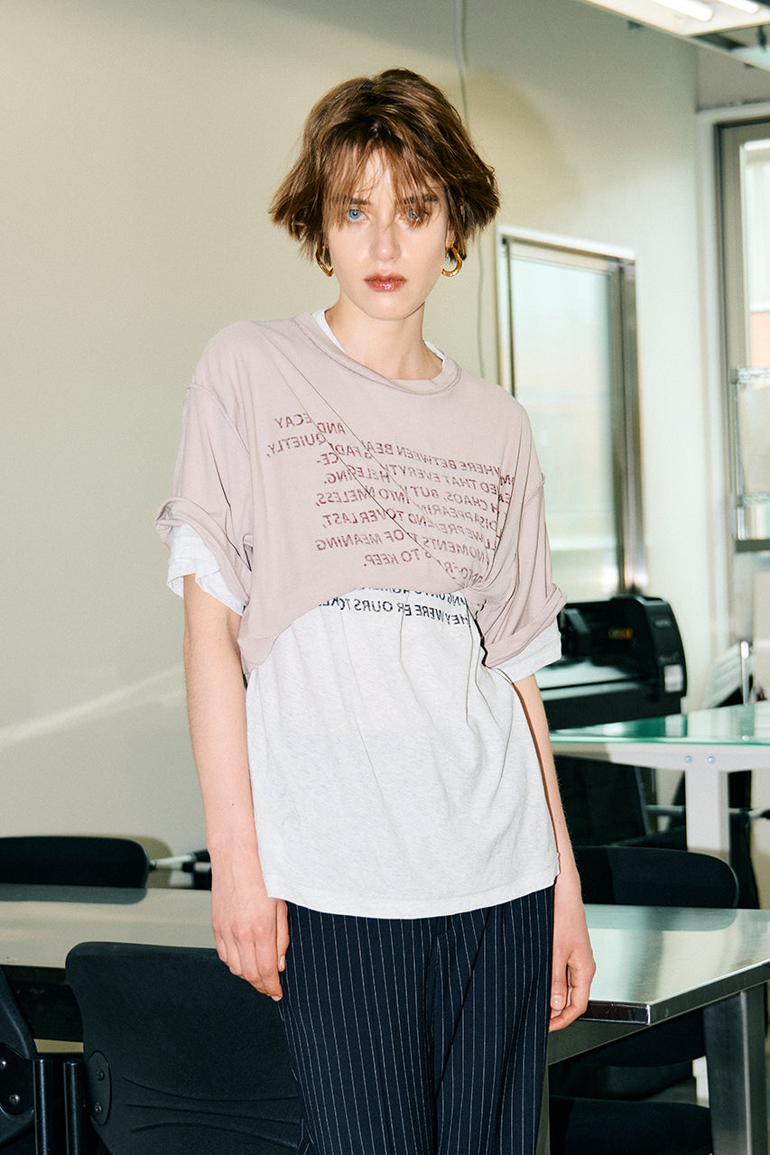 Text Print T-shirt - 26SUMMER 2nd