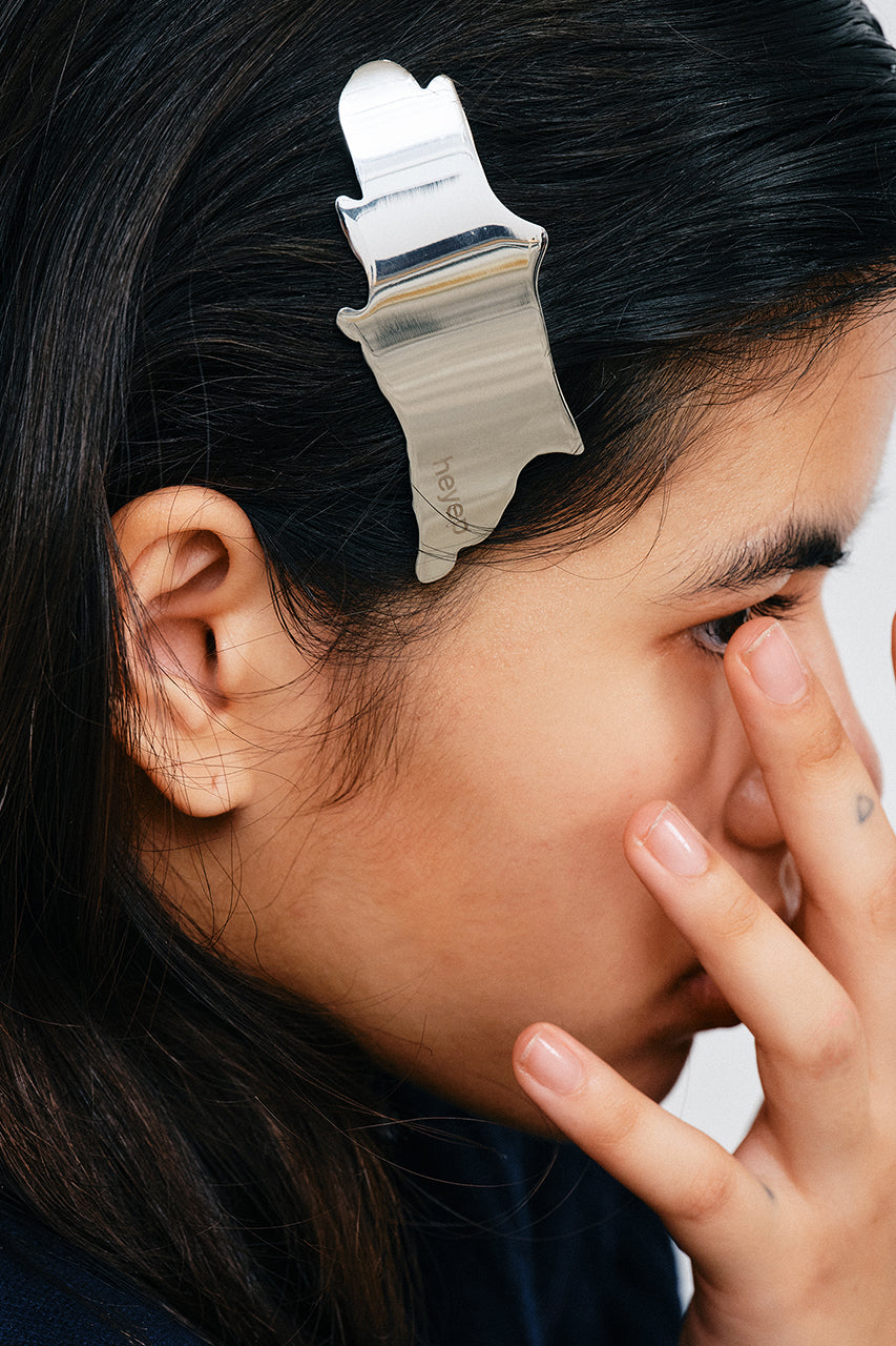 Melted Metal Barrette