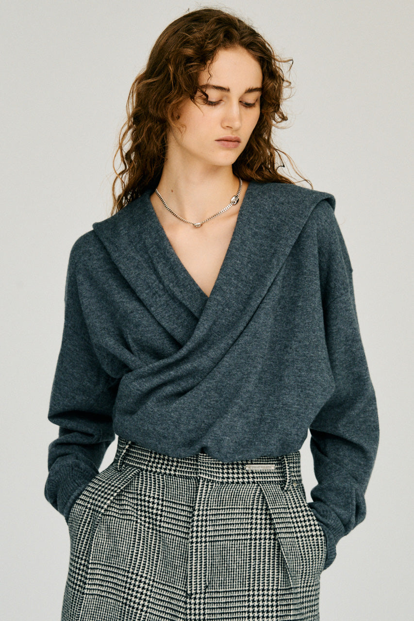 Cache-Coeur Knit Hoodie - 2026WINTER