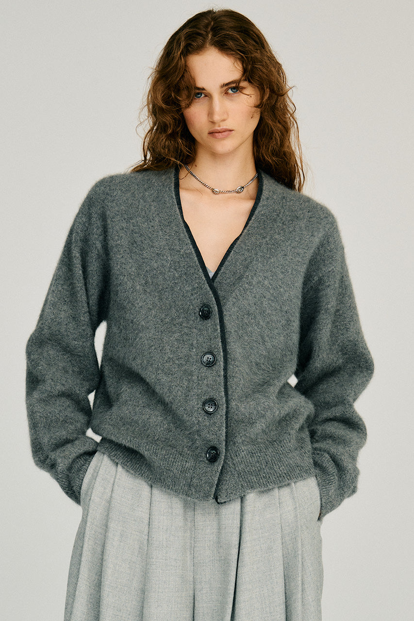 Fox Blend Double Neck Cardigan - 2026WINTER