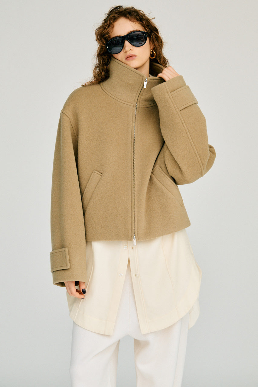 Stand Collar Short Coat - 2026WINTER