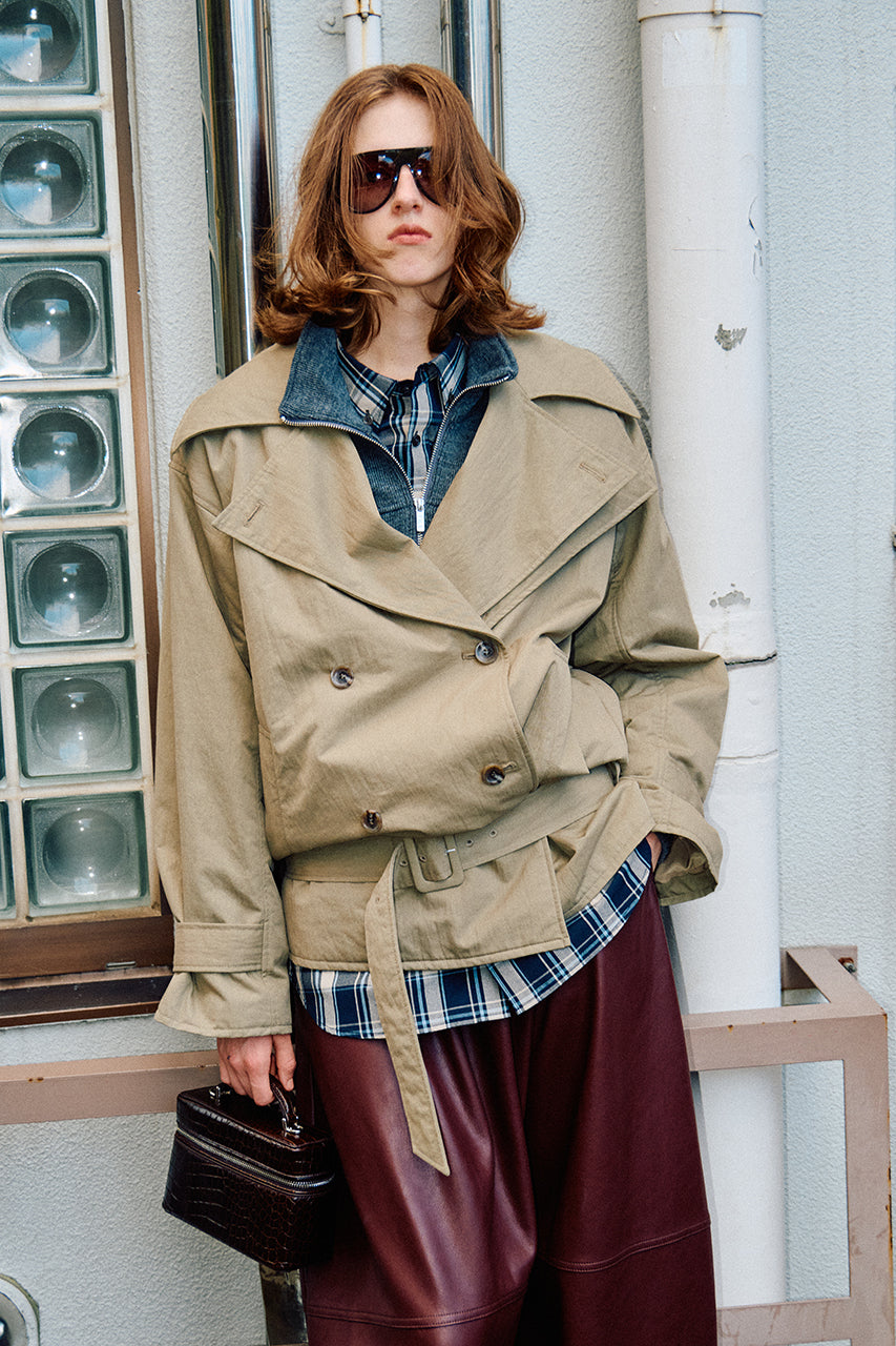 Boxy Middle Trench Coat