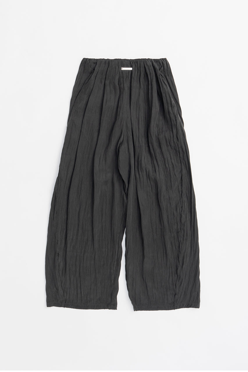 Satin Gathered Balloon Pants