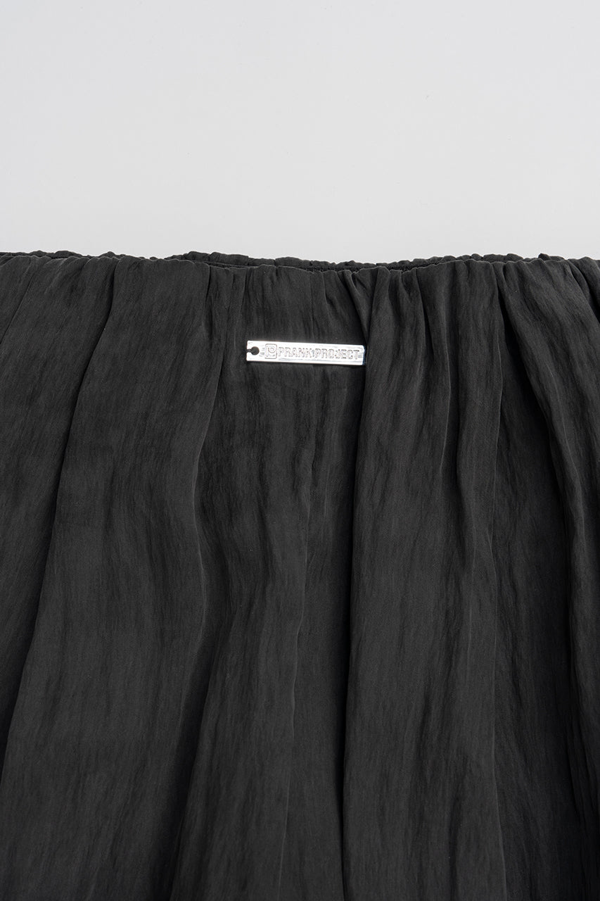 Satin Gathered Balloon Pants