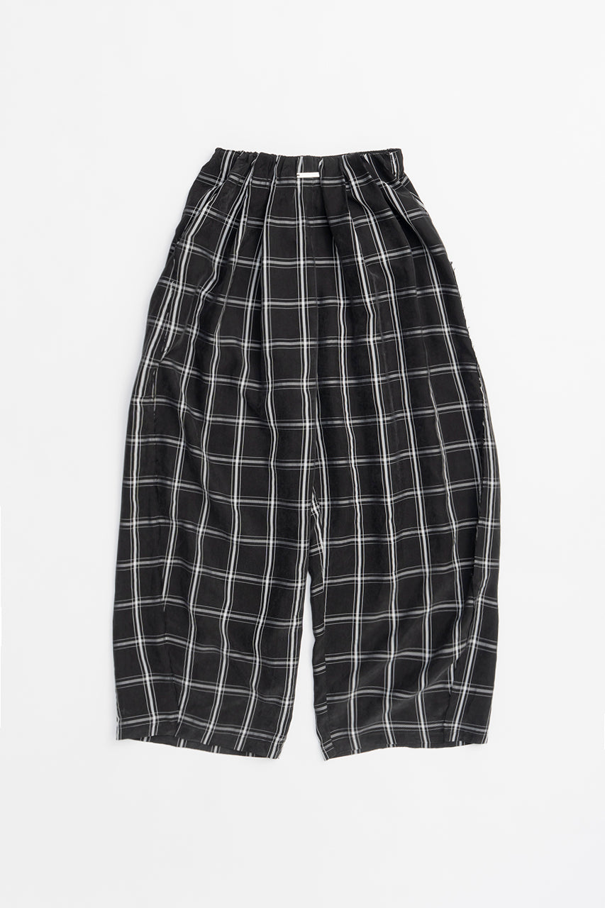 Satin Gathered Balloon Pants