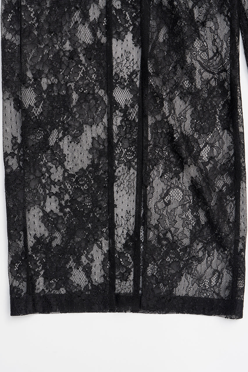 Lace Blocking Satin Pants