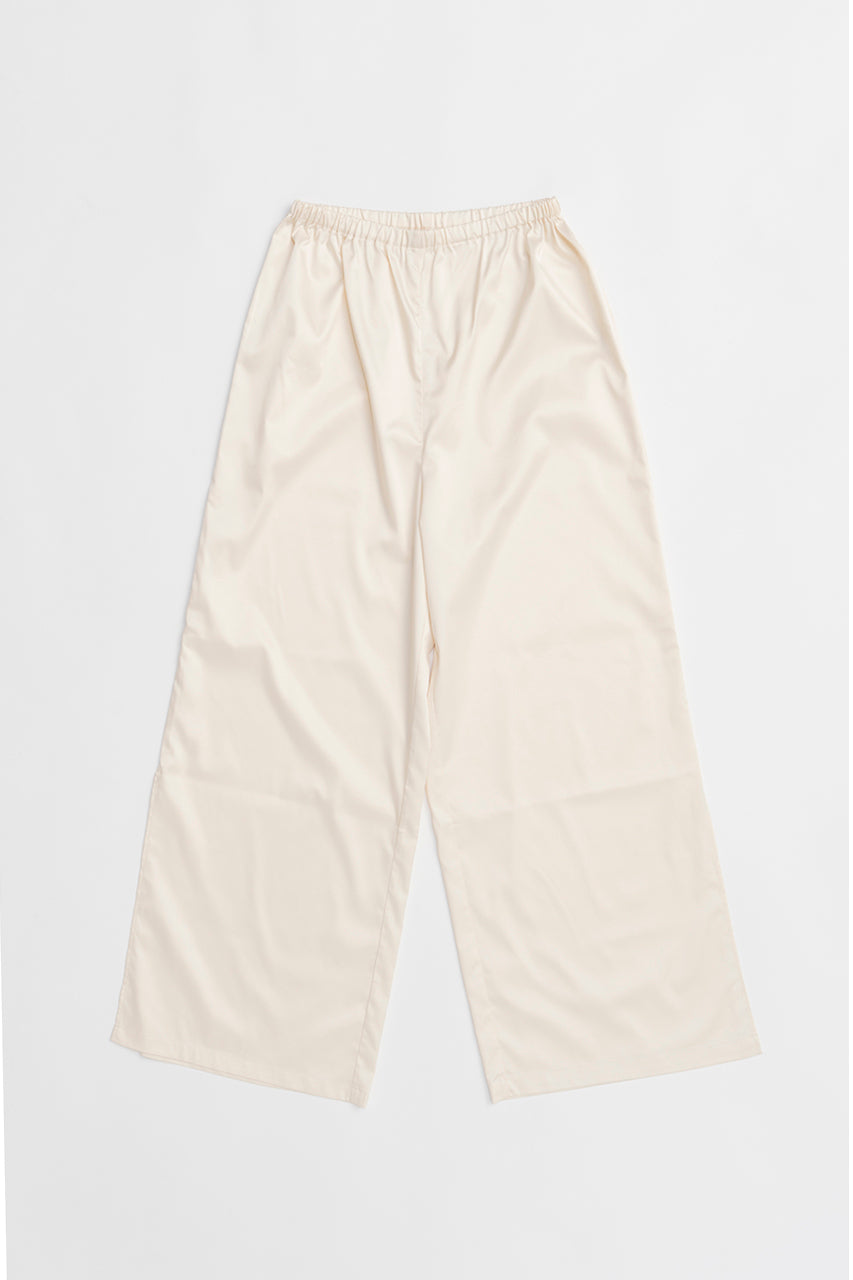 Lace Blocking Satin Pants