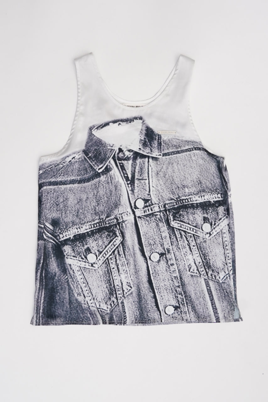 Denim Print Tank - SALE