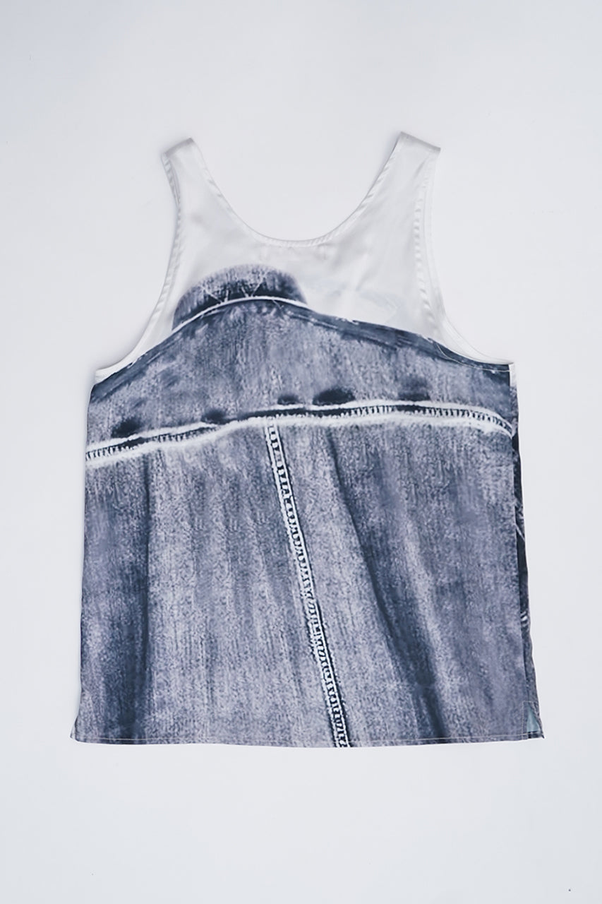 Denim Print Tank - SALE