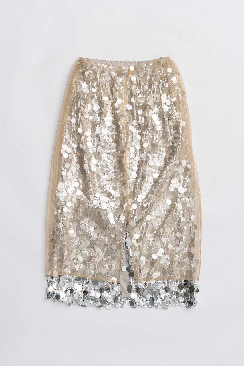 Tulle Wrap Sequin Skirt