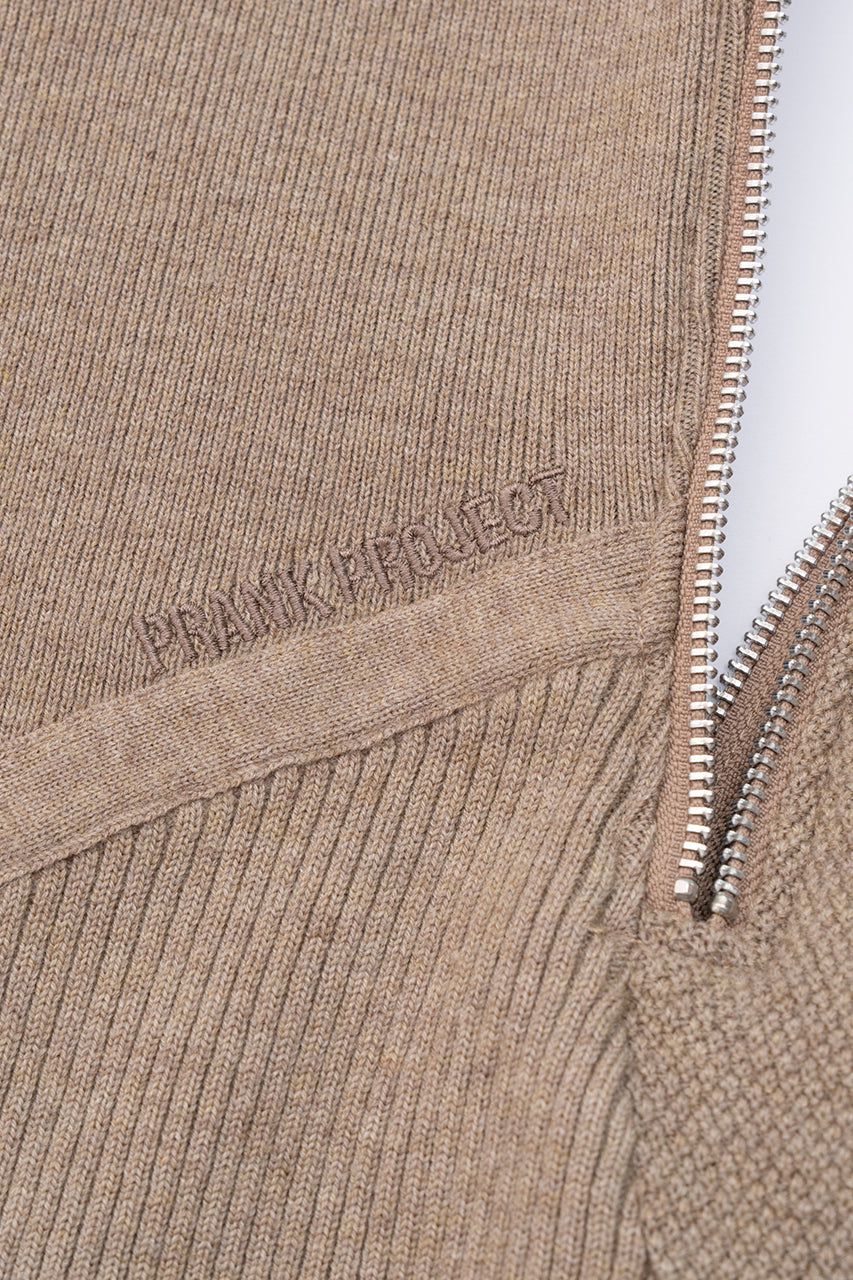 Trampe l'oeil Zip Knit Bodysuit