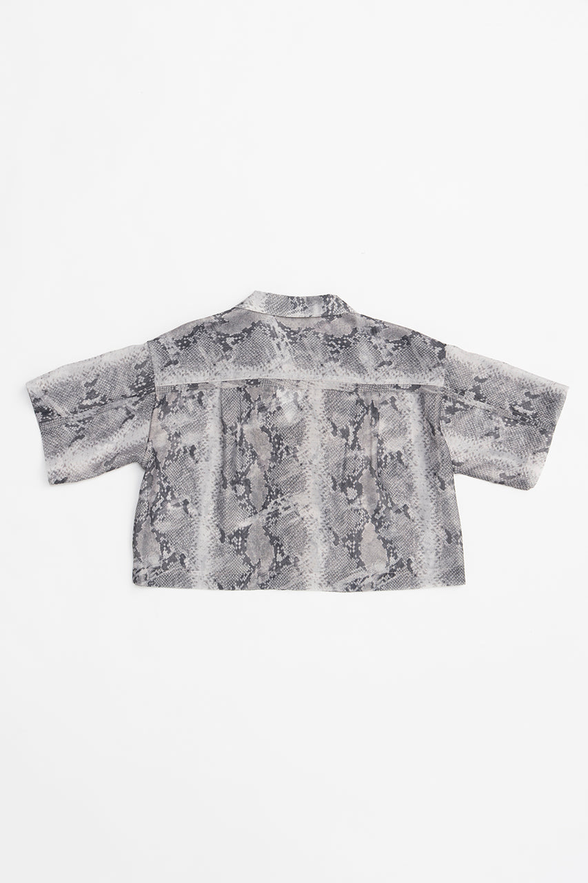 Python Print Sheer Shirt - SALE