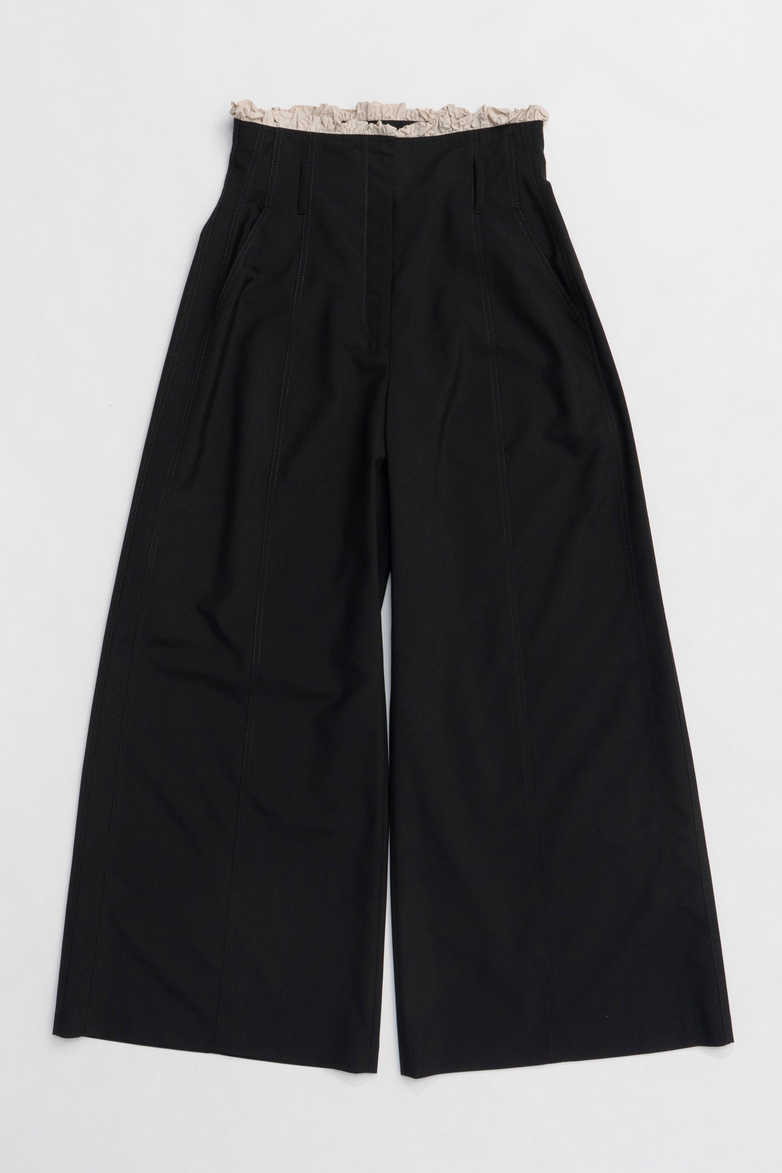 Ruffle Layered Wide Pants - SALE