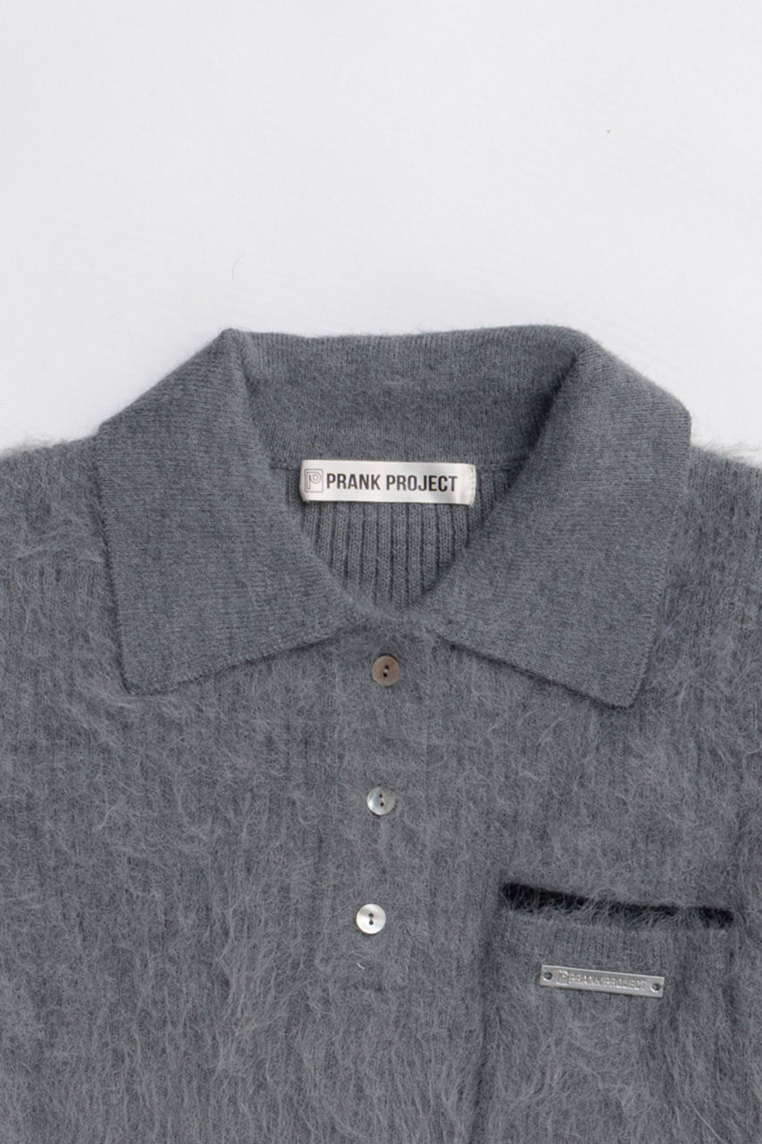 Fluffy Knit Polo - 2025 WINTER