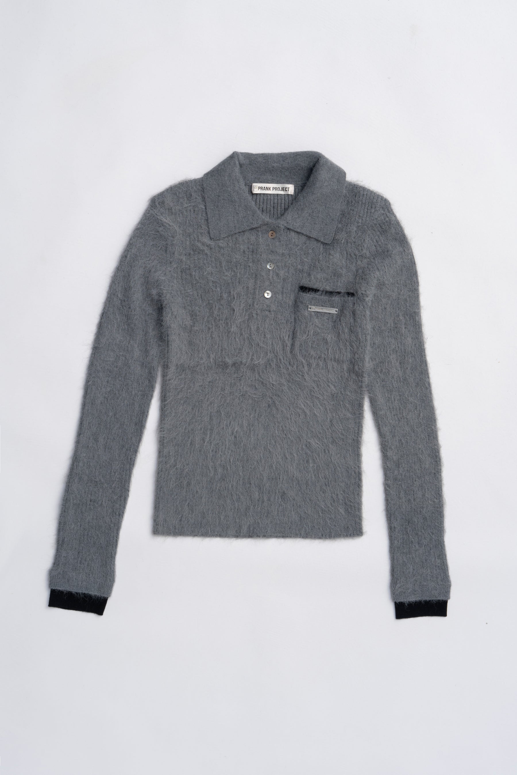 Fluffy Knit Polo - 2025 WINTER